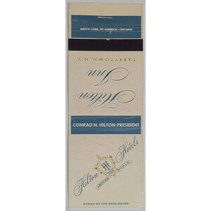 Vintage Matchbook Cover Hilton Inn Tarrytown New York NY